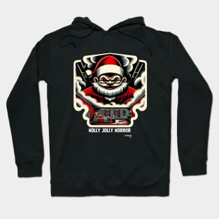 Dreamland's Menacing Santa Monitor - A Xmas December Claus Hoodie